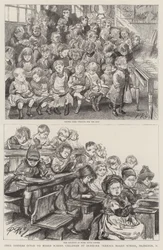 Kostenlose Mittagessen für Schulkinder an der Denmark Terrace Board School, Islington